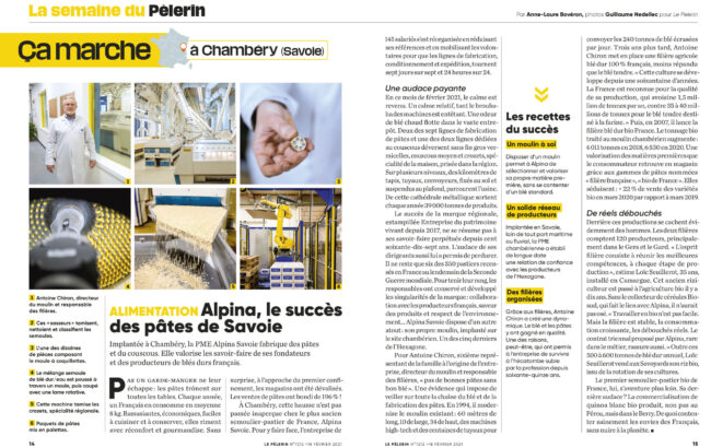 Commande reportage le Pèlerin - Février 2021