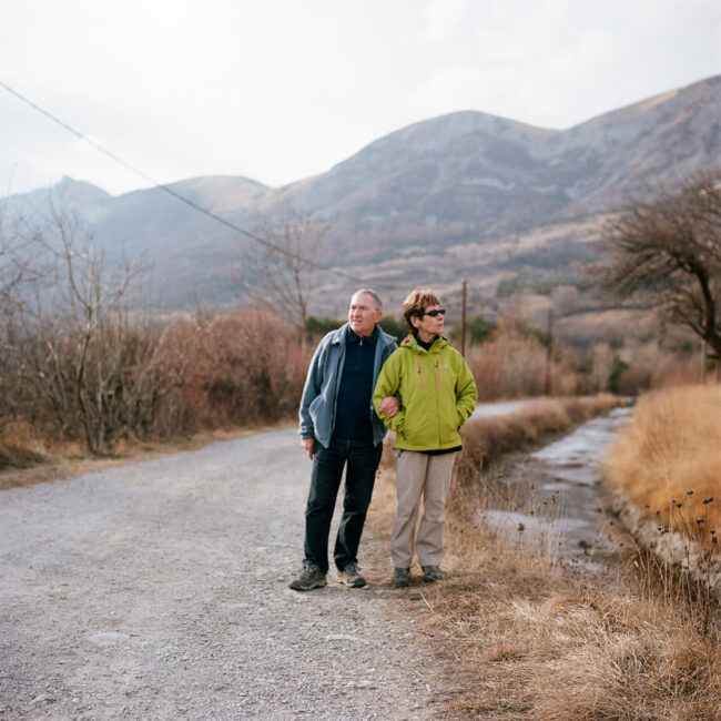 Portrait of Yves and Patricia, retirees living in Gap.